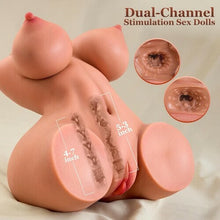 Load image into Gallery viewer, Daniela - Realistic Butt Latina Sex Torso Toy – Valentina Morena Soft Latex Breast &amp; Hip Design