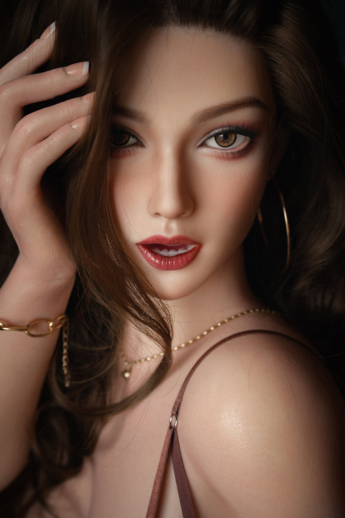 US Stock - Niks 164cm Silicone Head Oral Sex Love Doll TPE Body Movable Jaw ROS Adult Sex Doll