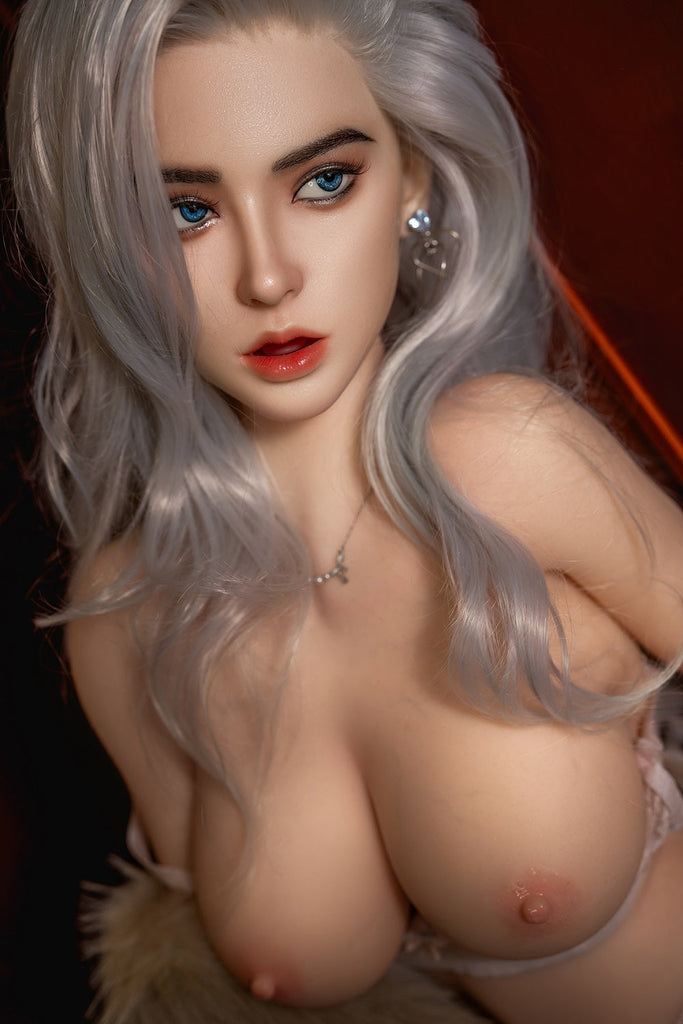 US Stock - Saner 164cm M12 Silicone ROS Head Sex Doll TPE Body Realistic Movable Jaw Oral Sex Love Doll (Free 2ND Head)