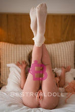 Load image into Gallery viewer, US Stock - Sabriel 150cm M46 Small Boobs ROS Silicone Head Sex Doll TPE Body Adult Oral Sex Love Doll with Movable Jaw (Free 2ND Head)