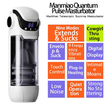 Load image into Gallery viewer, Manmiao Touch Control Digital Display &amp; Telescopic Sucking Masturbator