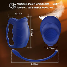 Load image into Gallery viewer, A 2-in-1 male penis vibrator with a detachable anal plug and penis ring, hands-free design, for penis training